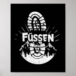 Wandelen in Füssen Duitsland Vakantie Wandelaar  Poster
