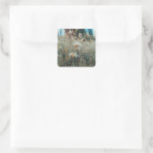 Wandelen in Groot Beer Vierkante Sticker (Tas)