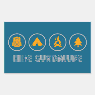 Wandelen in Guadalupe Mountains National Park Rechthoekige Sticker