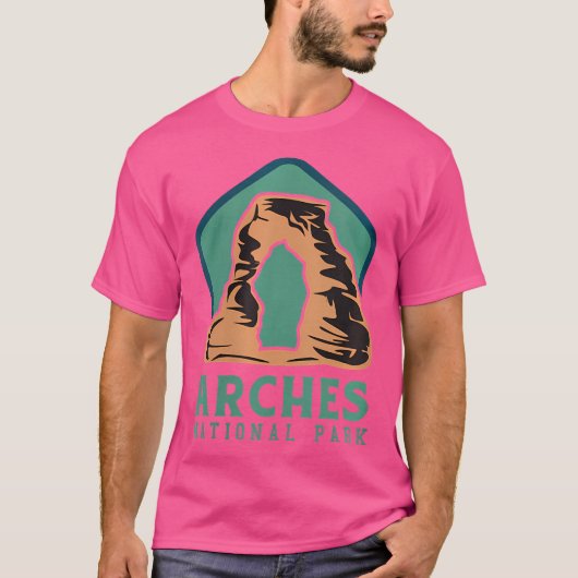 Wandelen in het Arches National Park T-shirt (Voorkant)