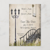 Wandelen in het park Save the Date Kaart (Voorkant)