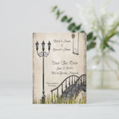 Wandelen in het park Save the Date Kaart (Staand voorkant)