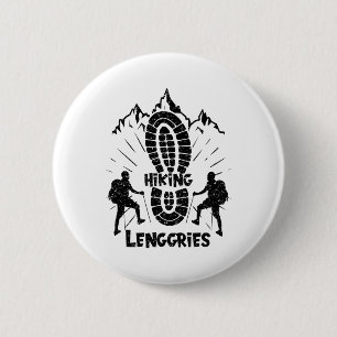 Wandelen in Lenggries Duitsland Vakantie voor wand Ronde Button 5,7 Cm