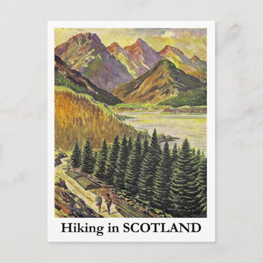 Wandelen in Schotland Briefkaart (Voorkant)