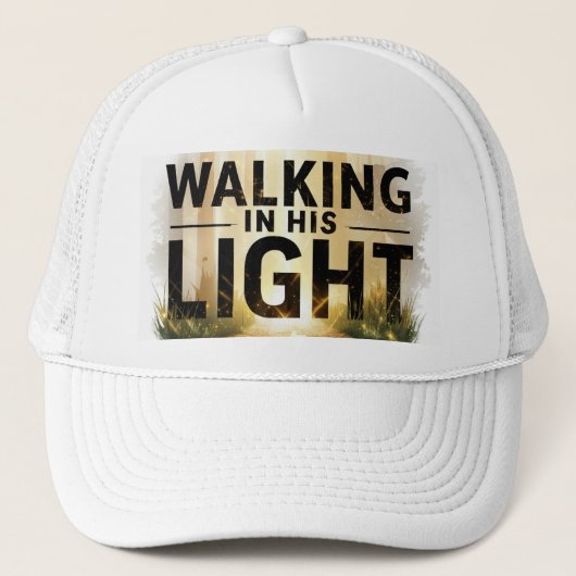 Wandelen in zijn licht - Trucker Hat Trucker Pet (Voorkant)