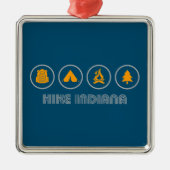Wandelen Indiana Metalen Ornament (Voorkant)