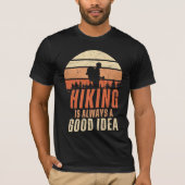 Wandelen is altijd een goed idee t-shirt (Voorkant)