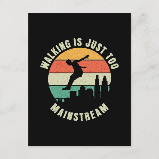 Wandelen is gewoon te mainstream informatiekaartje (Voorkant)