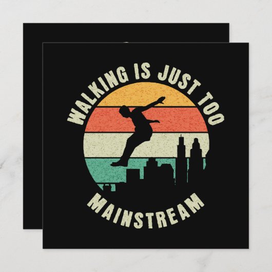 Wandelen is gewoon te mainstream kaart (Voorkant / Achterkant)