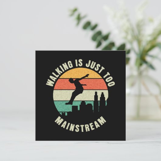 Wandelen is gewoon te mainstream kaart (Staand voorkant)