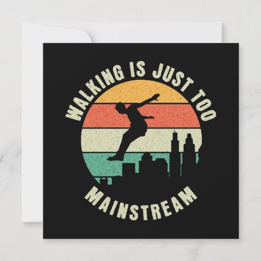 Wandelen is gewoon te mainstream kaart (Achterkant)