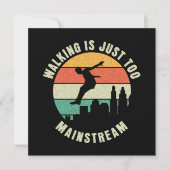 Wandelen is gewoon te mainstream kaart (Voorkant)