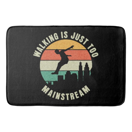 Wandelen is gewoon te veel mainstream badmat (Voorkant)