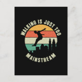 Wandelen is gewoon te veel mainstream informatiekaartje (Voorkant)