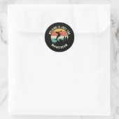 Wandelen is gewoon te veel mainstream ronde sticker (Tas)