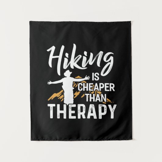 Wandelen is goedkoper dan therapie wandkleed (Voorkant)
