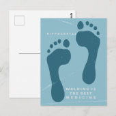 Wandelen is het beste medicijn Hippocrates citaat Briefkaart (Voorkant / Achterkant)