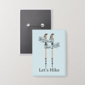 wandelen is het beste medicijn Hippocrates trektoc Button (Voorkant / Achterkant)