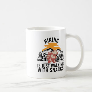 Wandelen Is Lopen Met Snacks Funny Bear Hiki Koffiemok