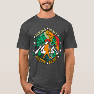 Wandelen is mijn geluksplek Natuur Kamperen jongen T-shirt