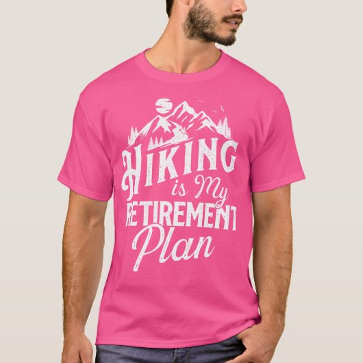 Wandelen is mijn pensioenplan - Mountain Hiker Tre T-shirt (Voorkant)