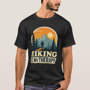 Wandelen Is Mijn Therapie Vintage T-Shirt Ontwerp