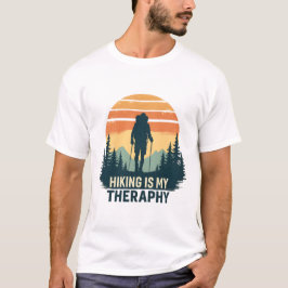 Wandelen is mijn Therapy T-shirt –  Sunset Hike