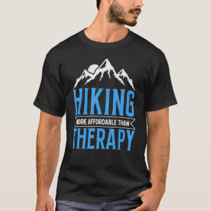 Wandelen Is Therapie Wandelaar Avontuur Reis Gra T-shirt