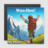 Wandelen Jippie Mijn Telefoon Vergeten (Voorkant / Achterkant)