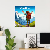 Wandelen Jippie Mijn Telefoon Vergeten Poster (Thuiskantoor)