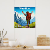 Wandelen Jippie Mijn Telefoon Vergeten Poster (Keuken)