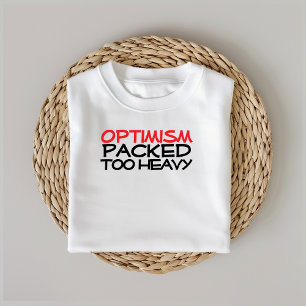 Wandelen kamperen humor zwart rood t-shirt
