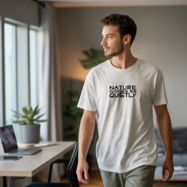 Wandelen Kamperen humor zwart T-shirt