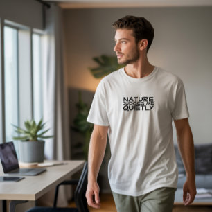 Wandelen Kamperen humor zwart T-shirt