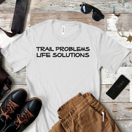 Wandelen kamperen humor zwart t-shirt