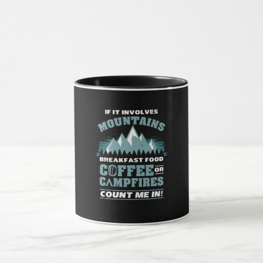 Wandelen Kamperen Koffie Mok (Midden)