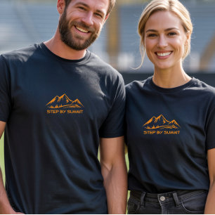Wandelen kamperen trekking humor oranje t-shirt