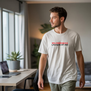 Wandelen kamperen trekking humor zwart T-shirt