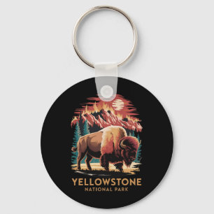 Wandelen Kamperen Verken Yellowstone National Park Sleutelhanger