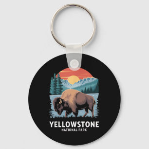 Wandelen Kamperen Yellowstone National Park Wilde Sleutelhanger