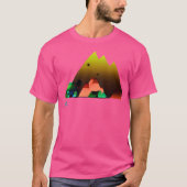 Wandelen Landschap Ontwerp Rainbow Mountain T-shirt (Voorkant)