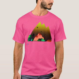Wandelen Landschap Ontwerp Rainbow Mountain T-shirt