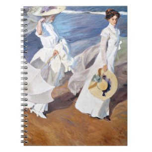 Wandelen langs de kust door Joaquin Sorolla Notitieboek