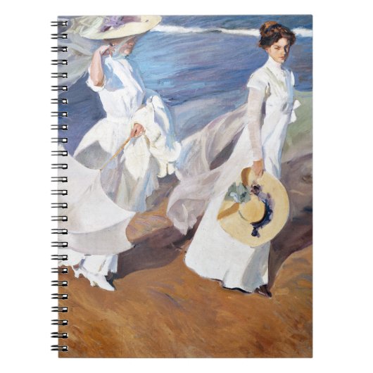 Wandelen langs de kust door Joaquin Sorolla Notitieboek (Voorkant)