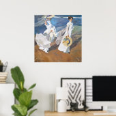 Wandelen langs de kust, Joaquín Sorolla Poster (Thuiskantoor)