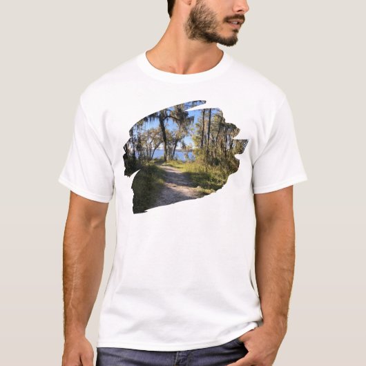 Wandelen langs de rivier t-shirt (Voorkant)