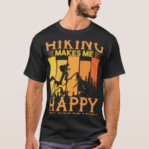 Wandelen Leven Wandelen Maakt Mij Gelukkig Trekkin T-shirt