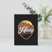Wandelen maakt me gelukkig briefkaart (Staand voorkant)