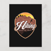 Wandelen maakt me gelukkig briefkaart (Voorkant)