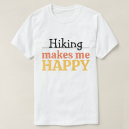 Wandelen Maakt Me Gelukkig Citaat Levendig Moderne T-shirt
